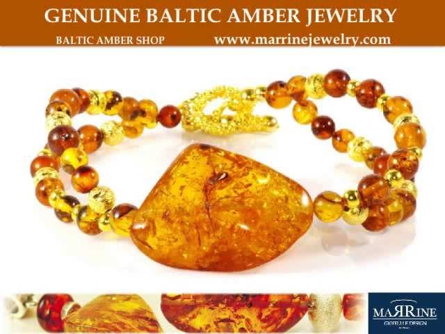 Baltic Amber jewelry. Beauty of genuine Baltic ambers by Marrine Gioielli.