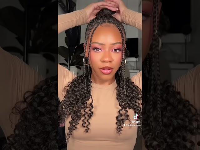 3 way to style Knotless braids