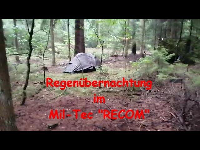 Regenübernachtung im Mil-Tec "RECOM"