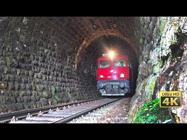 Old and rusty rail tunnels in Serbia - Trains in tunnels [4K]