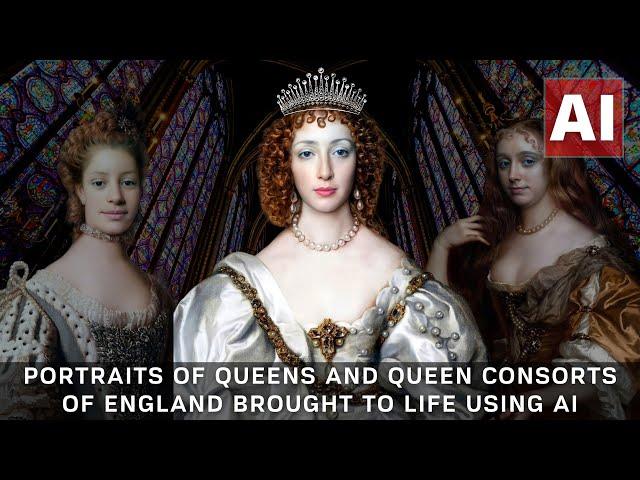 Portraits of Queens and Queen Consorts of England Brought to Life Using AI