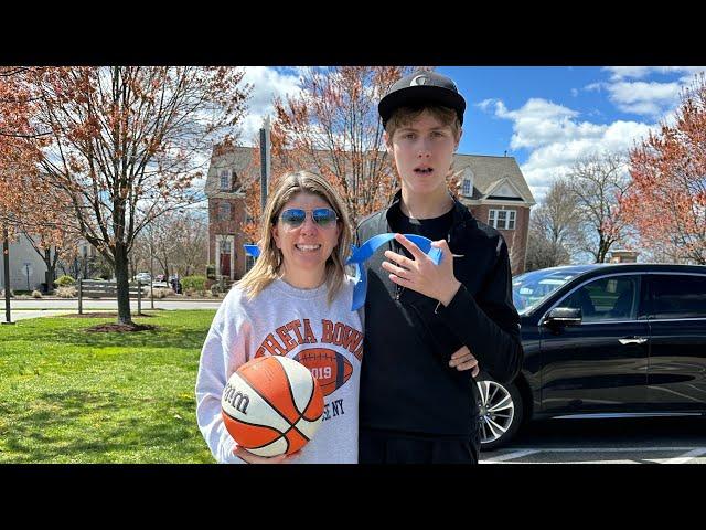 Autistic Teen and Mom Practice Basketball Skills!