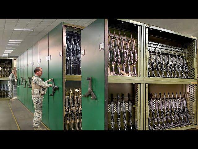 How US Military Stores Billions $ Worth of Scary Firearms Inside Massive Armories