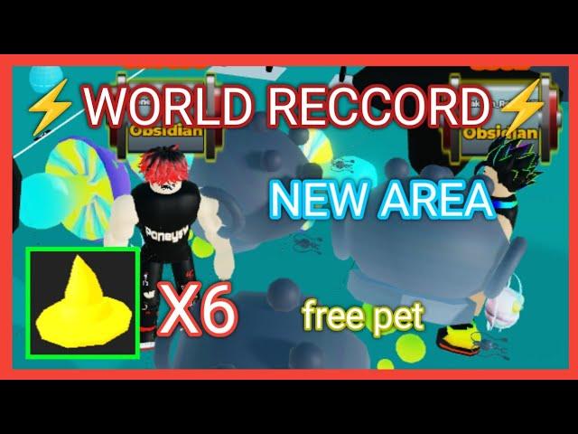 WORLD RECCORD NEW AREA GOLD PET IN STRONGMAN SIMULATOR ROBLOX