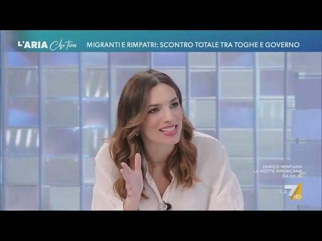 Vittoria Baldino ospite a "L'Aria che Tira" La7 05/11/2024 2