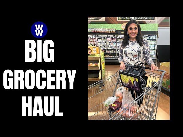 BIG WW GROCERY HAUL FROM 2 STORES - NEW FOOD FINDS & POINTS INCLUDED - WEIGHT WATCHERS!