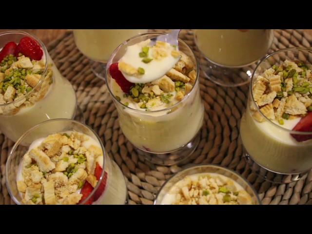 اموزش درست کردن مگنولیا (How to make Magnolia puding