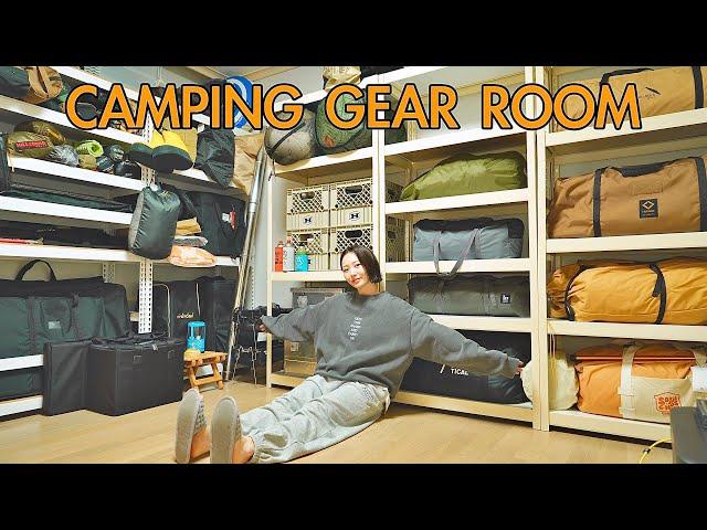 CAMPING GEAR ROOM for a 5-year camper! Before & After