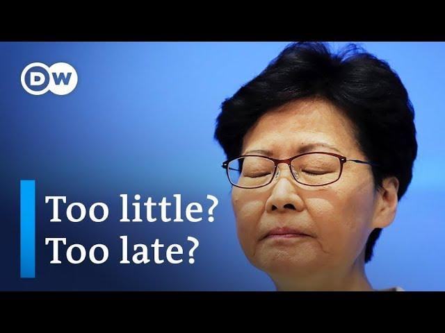 Will Hong Kong leader Carrie Lam's new apology move protesters? | DW News