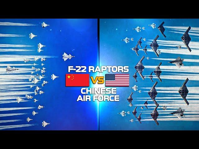 F-22 Raptor Vs Chinese Air Force | Stealth Package | Digital Combat Simulator | DCS |