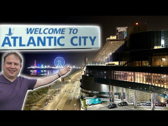 Walking the ENTIRE Atlantic City Boardwalk - LATE NIGHT 4K | Talking Casino History