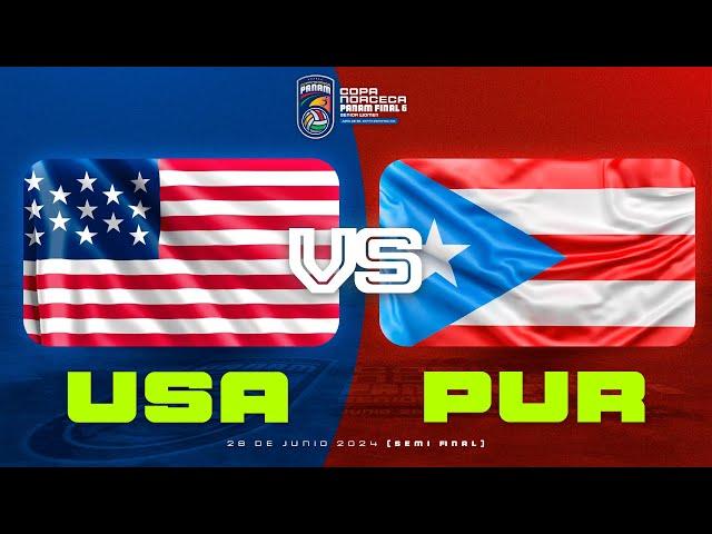 ESTADOS UNIDOS VS PUERTO RICO - COPA NORCECA PANAM FINAL SIX 2024