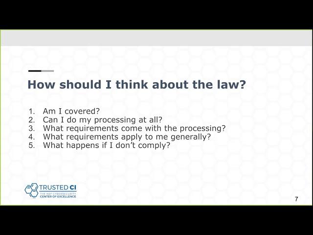 Trusted CI webinar: The EU General Data Protection Regulation (GDPR)