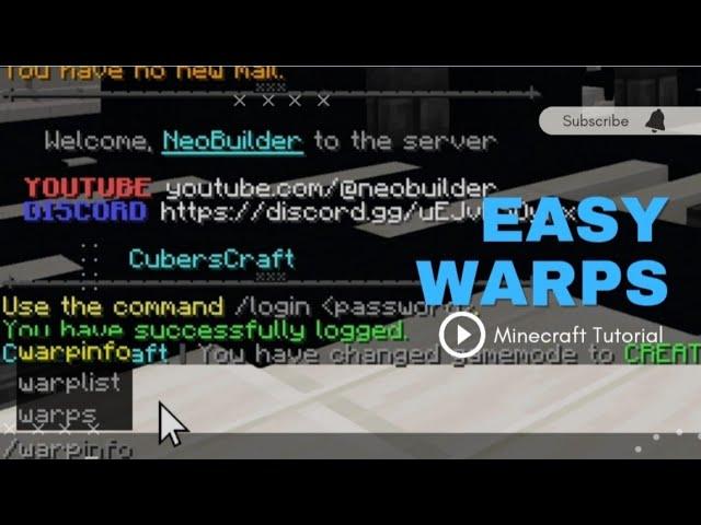 EasyWarps Plugin: Quick and Simple Setup Guide