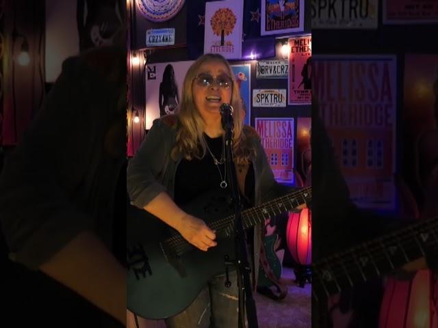 Melissa performing Come To My Window live at home for the charity Shatterproof