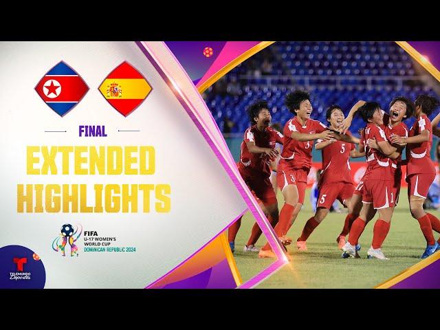 RPD de Corea vs España | Highlights Copa Mundial Femenina Sub-17 | Final | Telemundo Deportes