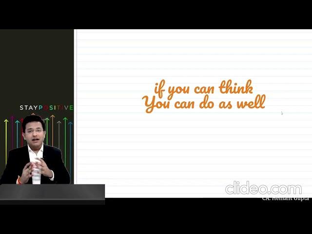 Focus and Clear Exam in First Attempt | CA. Hemant Gupta