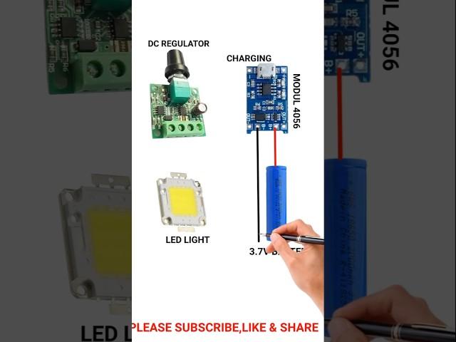 #EmergencyLight #DIYBrightnessControl #ElectronicsProject #PrinceProInvention #DIYLEDLight