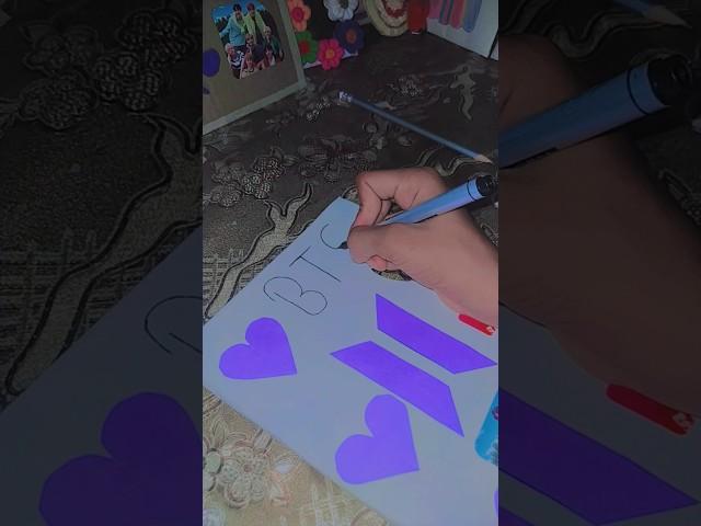 diy notebook  BTS kashish crafter art's 
