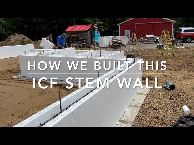 ICF stem wall foundation part 2