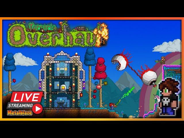 [Live] Terraria OVERHAUL : Préparez-vous au carnage, j'ai sorti l'artillerie lourde ! #4