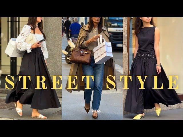 Iconic Street Style and Unique Fashion from Milan•Chic and Stylish Looks•The Most Stylish People