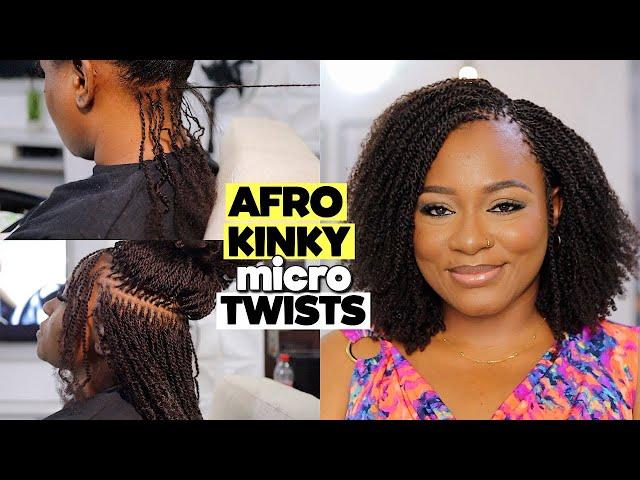 MICRO TWISTS THAT LOOKS & FEELS LIKE NATURAL HAIR | NATURAL PROTECTIVE STYLE ft HOT BRAIDS