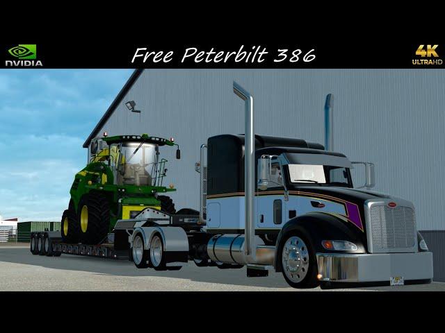 *Free Peterbilt 386* John Deere 8600 Haul McCook to Burlington *JBX2/TAA Combo* ATS PC 4K 1.53