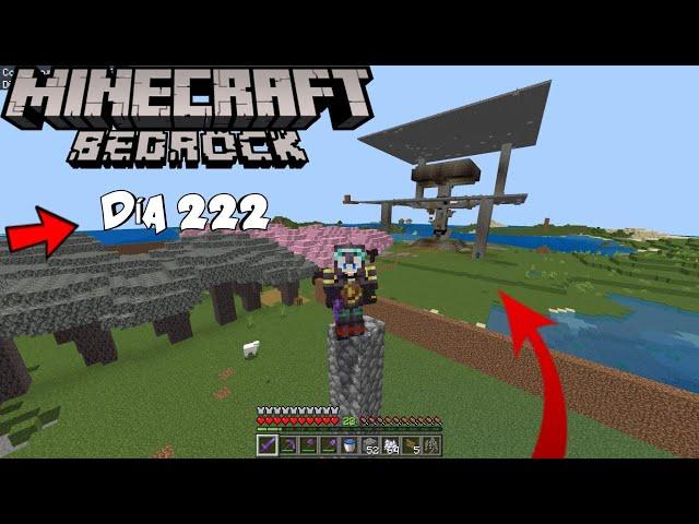 MINECRAFT SURVIVAL EN MINECRAFT BEDROCK / Dia 250 GRANJA DE aldeano