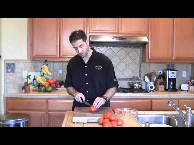 Dicing a Roma Tomato