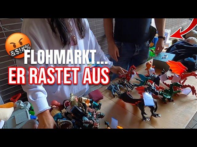 ER RASTET AUS  Flohmarkt Schnäppchenjagd geht schief... (Live Hunting)