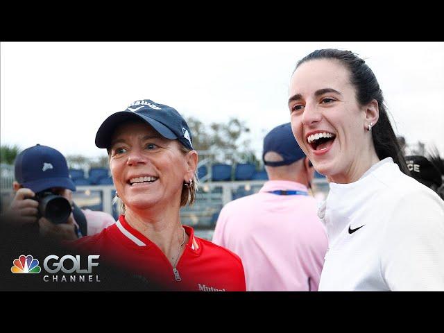 Caitlin Clark 'larger than life' among legends at The Annika pro-am | Golf Channel