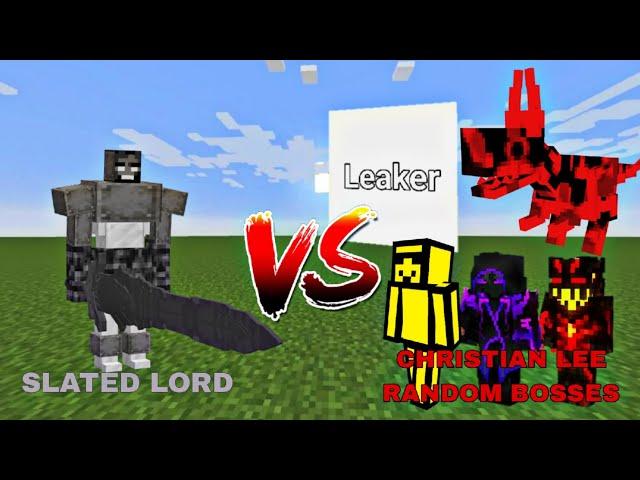 Slated Lord vs Christian Lee Random Bosses | minecraft mob battle |