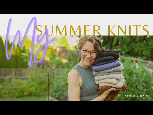 My Summer Knits | Knit Tank Tops | Summer Knitting Vlog | Knitting Podcast | Knit Try On |