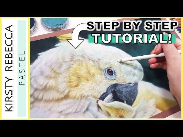 How to draw a REALISTIC bird in PASTELS! // Tips for FEATHERS!