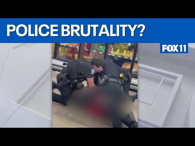 Violent arrest caught on camera, officers accused of police brutality