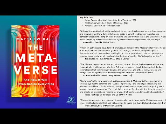 The Metaverse By Matthew Ball