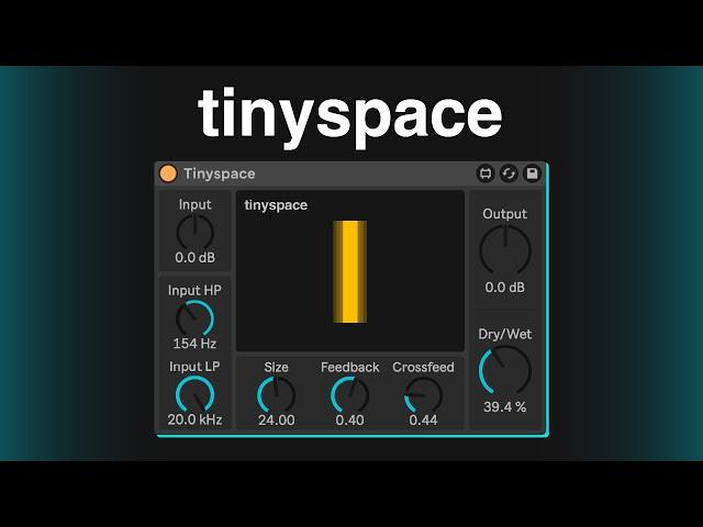 This tight reverb adds depth to flat drums