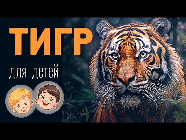 Тигр. Видео про животных для детей 3+