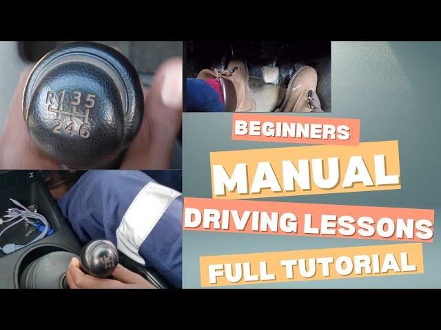 How to drive a Manual car from scratch- driving lesson with clutch advice (Full tutorial)