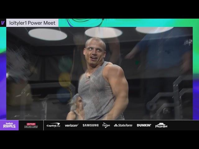 Tyler1 Squat, Bench press and Deadlift at loltyler1 Power Meet 2