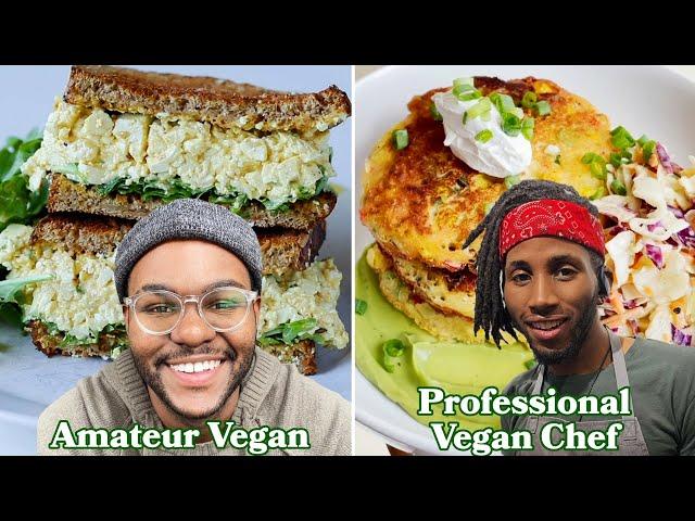 What An Amateur Vegan, Vegan Home Cook, & Professional Vegan Chef Eat In A Day