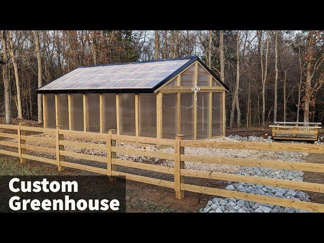 Greenhouse Build 16x28. Never Seen One Built Like This