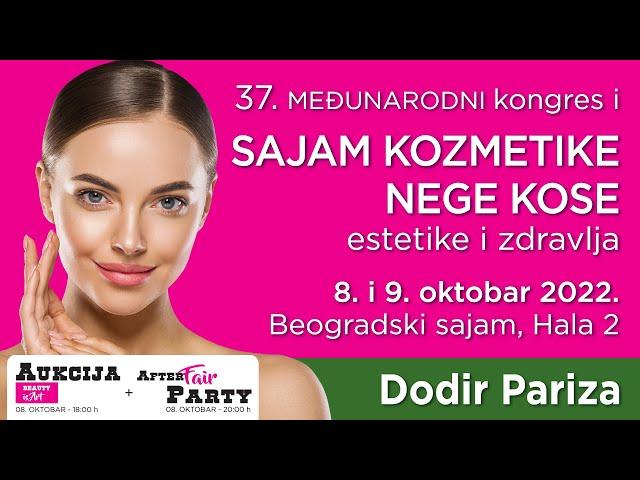 37 sajam kozmetike Dodir Pariza 8 i 9 oktobar 2022.