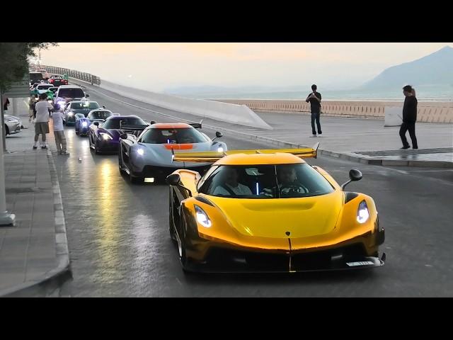 The Hypercars Invasion in Dubai is insane! 2X Jesko, Senna GTR, CCXR, Valkyrie, Utopia