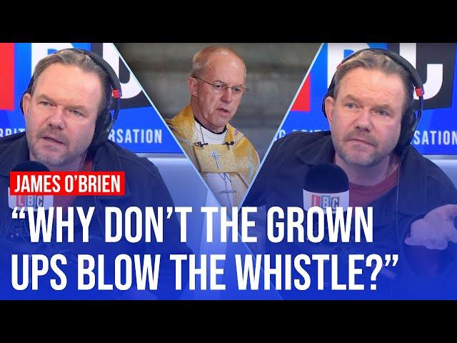 James O'Brien discusses why the Archbishop of Canterbury failed to address child abuse scandal | LBC