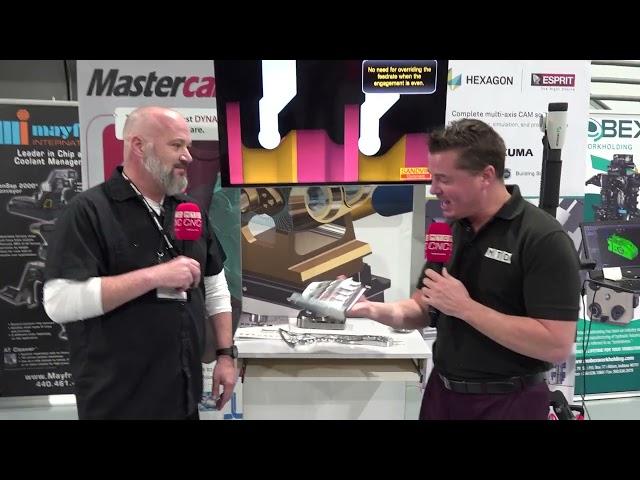 Mastercam have some fascinating parts on display at the Okuma Open House