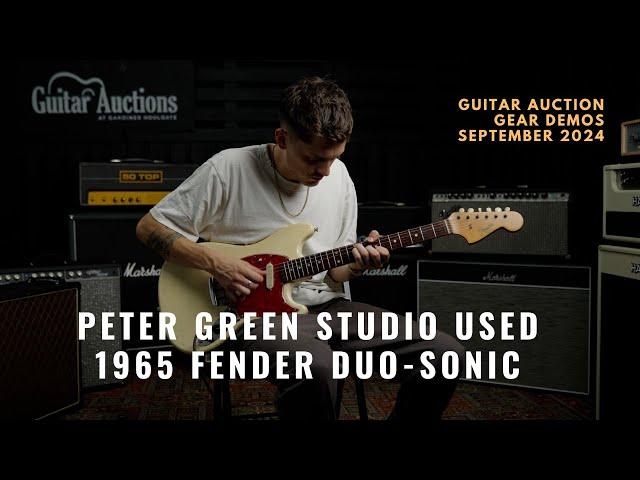 Peter Green studio used 1965 Fender Duo-Sonic | September 2024 Gear Demo | Guitar Auctions at GH