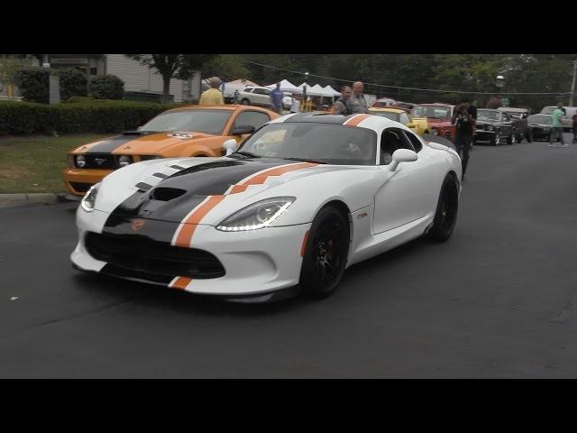 SRT Viper Time Attack - Walkaround - Arrival - Cars and Coffee