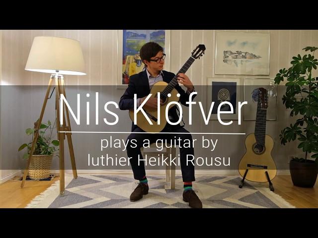 Nils Klöfver plays Impromptu (by Andrés Segovia) on a guitar by Heikki Rousu